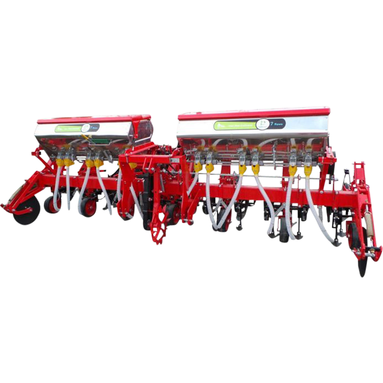 Prasitoare porumb cu fertilizare Bufer, pe 7 randuri, buncar fertilizare de inox 2*400 litri