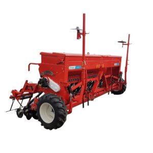 ​Semanatoare universala de plante paioase Bufer 2.5 m, fara fertilizare, dublu disc, 20 randuri, cu roti de tasare, scormonitori, sistem de cantarire si kit de trafic
